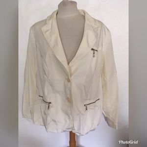 New Lane Bryant Cream Winter White Jacket Sz 28